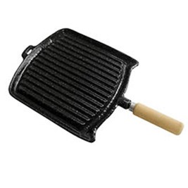 Square enamel beef grill
