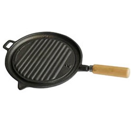 Varnished cast iron beef grill